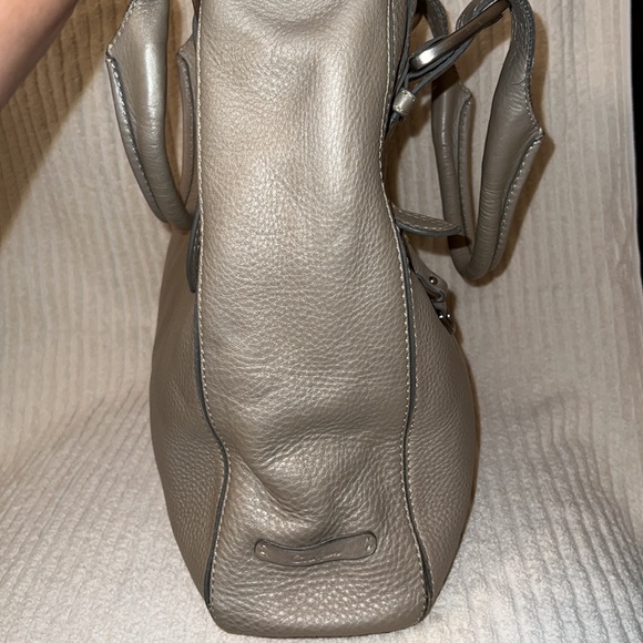 🔥!SALE! Cole Haan All Leather Satchel Tote Bag - Picture 4 of 16